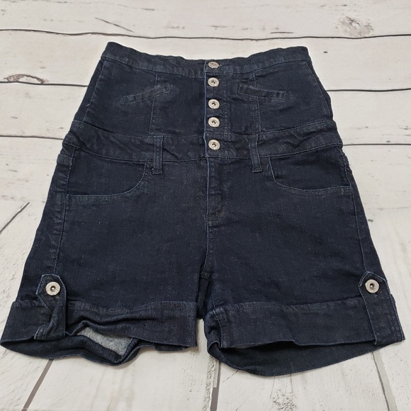 Cello Pants - Cello Jeans Shorts Size 7 Womens Blue Denim High